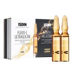 Siero Antiossidante Isdin Isdinceutics Melatonin + Ultraglican 20 x 2 ml Fiale