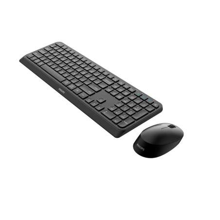 Tastiera e Mouse Philips SPT6407B/16 Nero Qwerty US