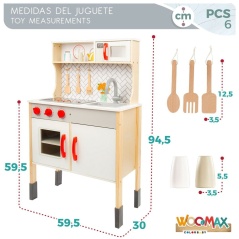 Cucina Giocattolo Woomax 59,5 x 94,5 x 30 cm