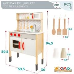 Toy kitchen Woomax 59,5 x 94,5 x 30 cm