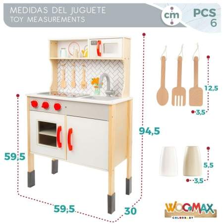 Toy kitchen Woomax 59,5 x 94,5 x 30 cm