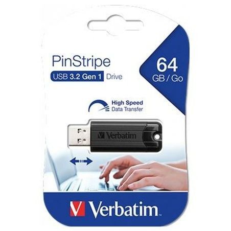 Pendrive Verbatim Pinstripe Nero 64 GB (10 Unità)