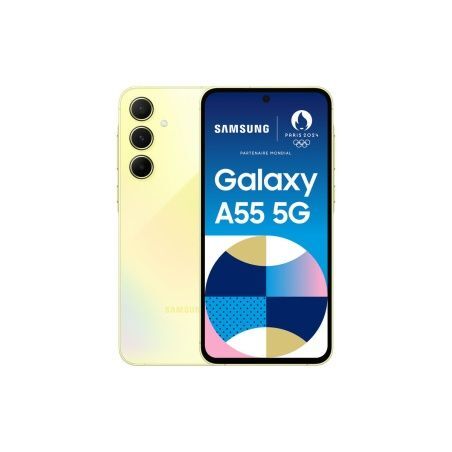 Smartphone Samsung A55 5G YELLOW 8 GB RAM 256 GB Yellow Black