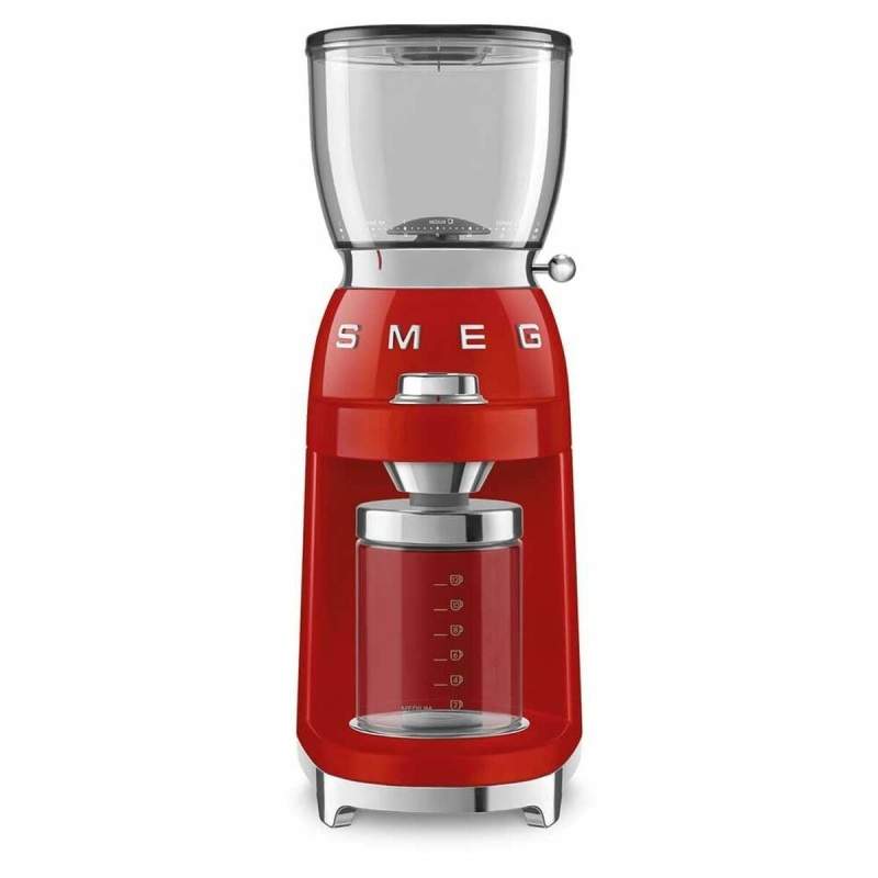 Macinino Elettrico Smeg CGF11RDEU Rosso Trasparente 150 W 350 g