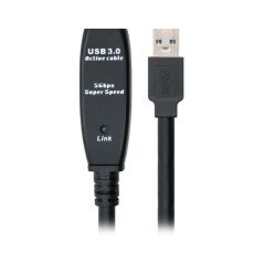 USB Extension Cable NANOCABLE 10.01.031 Black