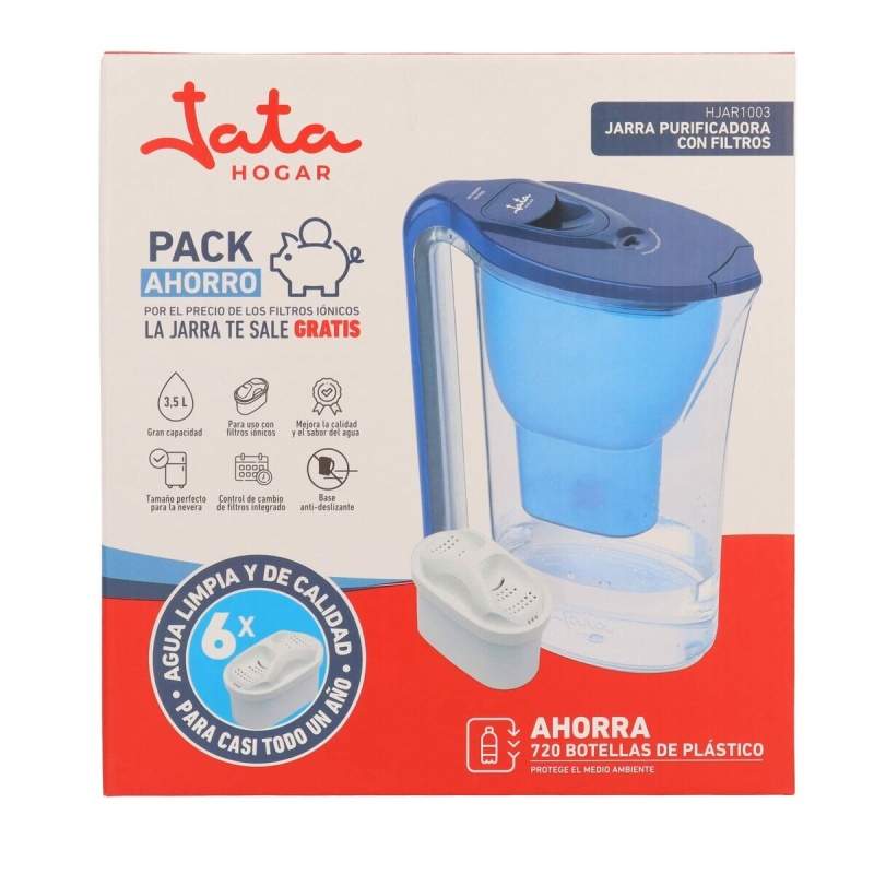 Brocca filtrante JATA HJAR1003 3,5 L Azzurro