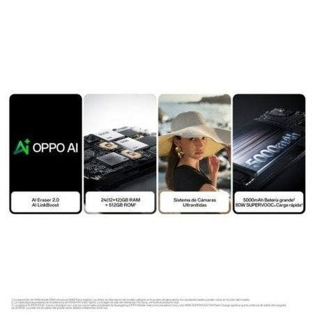 Smartphone Oppo OPPO Reno12 Pro 5G 6,7" Octa Core 512 GB Black 12 GB RAM