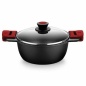 Casserole with glass lid BRA A410332 (1 Unit)