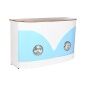 Occasional Furniture Home ESPRIT White Brown Turquoise Crystal Iron Mango wood 157 x 52 x 90 cm