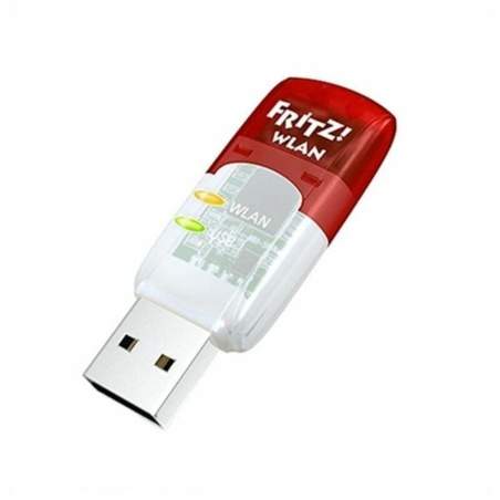 Punto d'Accesso Fritz! AC430 5 GHz 433 Mbps USB Trasparente Rosso Bianco