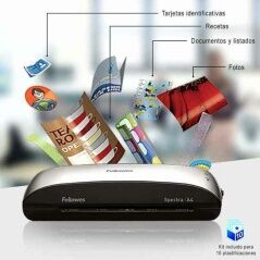 Laminator Fellowes SPECTRA A4/95 Covers Black/Grey