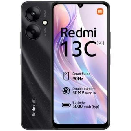 Smartphone Xiaomi Redmi 13C 6,74" Mediatek Dimensity 6100+ 4 GB RAM 128 GB Black