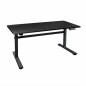 Desk TooQ TQESSD01-BK Black Steel (140 x 60 cm)