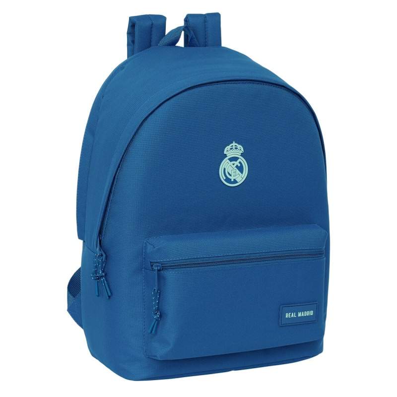 Zaino per Portatile Real Madrid C.F. Azzurro 31 x 44 x 18 cm