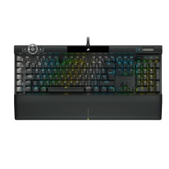 Tastiera per Giochi Corsair K100 RGB Optical-Mechanical Gaming Qwerty in Spagnolo Nero