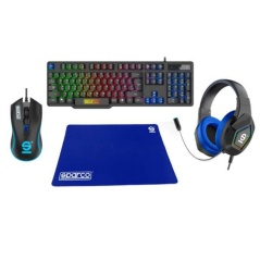 Pack Gaming Sparco SPGAMEKITESP Spanish Qwerty