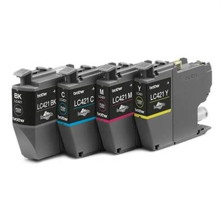 Original Ink Cartridge Brother LC-421VAL Yellow Black Multicolour Cyan Magenta