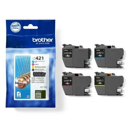 Original Ink Cartridge Brother LC-421VAL Yellow Black Multicolour Cyan Magenta