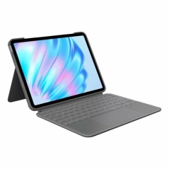 Tablet cover Logitech iPad Air 2024 iPad Air 2022 Grey Spanish Qwerty QWERTY