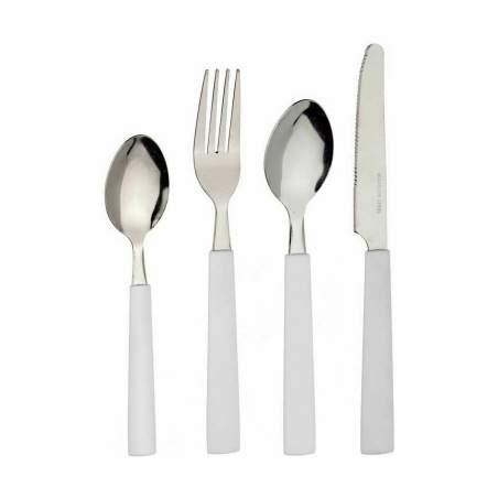 Cutlery Set White Stainless steel (12 Units)