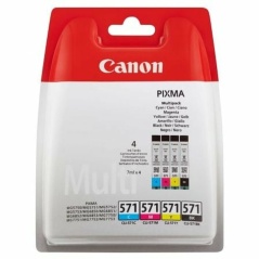 Cartuccia ad Inchiostro Originale Canon CLI-571 Multipack Grigio Multicolore