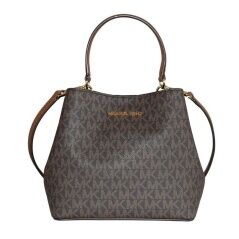 Borsa Donna Michael Kors PRATT-BROWN Marrone 18 X 16 X 9 CM