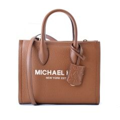 Borsa Donna Michael Kors Mirella Marrone 24 x 20 x 8 cm