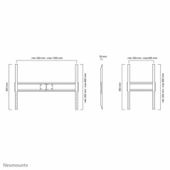 Supporto TV Neomounts LFD-W1500 60-100" 150 kg