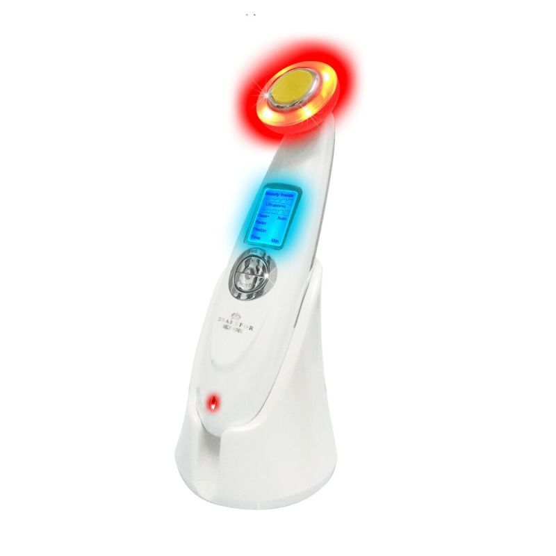 Massaggiatore Viso con Radiofrequenza, Fototerapia ed Elettrostimolazione Drakefor DKF-9902AURUM Bianco