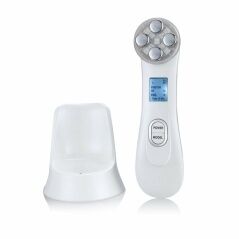 Facial Massager with Radiofrequency, Phototherapy and Electrostimulation Drakefor 9905 White 3 Pieces