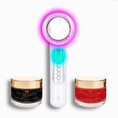 High Frequency Rejuvenating Facial Massager Drakefor 580 Plus White 3 Pieces