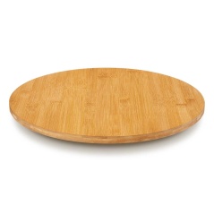 Table Mat Rotating Circular Brown Bamboo 40 x 3,4 x 40 cm (12 Units)