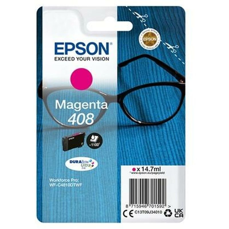 Original Ink Cartridge Epson 408 Black Magenta