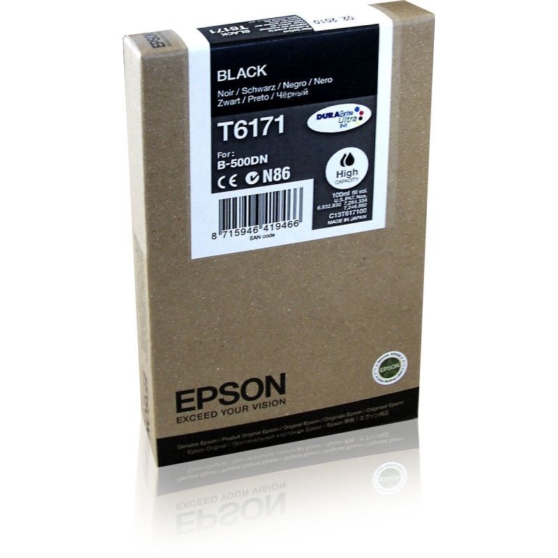 Original Ink Cartridge Epson C13T617100 Black