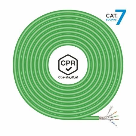 Cavo di Rete Rigido FTP Categoria 7 Aisens AWG23 Verde 500 m