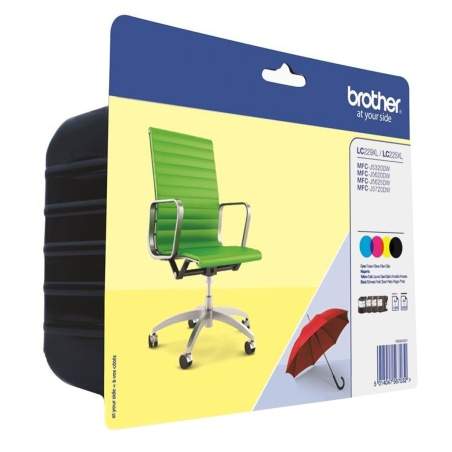 Cartuccia ad Inchiostro Originale Brother LC-229XLVALBP Nero Multicolore