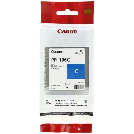 Cartuccia ad Inchiostro Originale Canon PFI-106 C Ciano