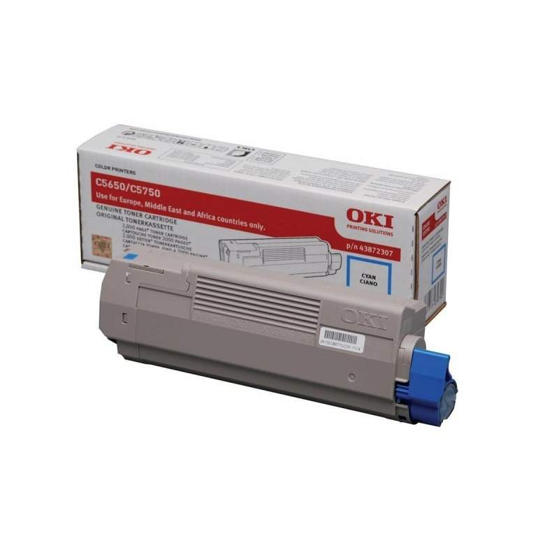 Toner Originale OKI 43872307 Nero Ciano