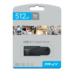 Memoria USB PNY FD512ATT431KK-EF Nero 512 GB (1 Unità)