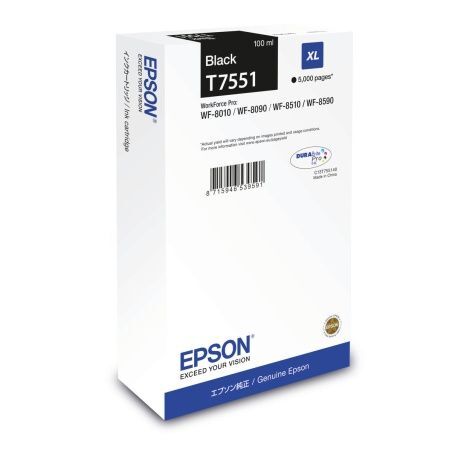 Original Ink Cartridge Epson T7551 Black