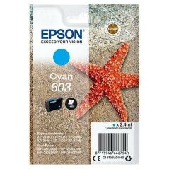 Original Ink Cartridge Epson XP-2100, 3100, 4100 / WF-2830DWF, 2850DW - Nº 603 Cyan (10 Units)