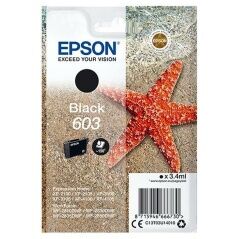 Cartuccia ad Inchiostro Originale Epson P-2100, 3100, 4100 / WF-2830DWF, 2850DW - Nº 603 Nero (10 Unità)