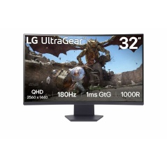 Monitor LG 32GS60QC-B Quad HD 32" 144 Hz 50 - 60 Hz 180 Hz