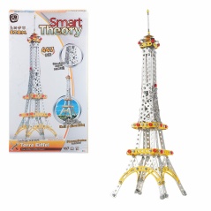 Set di Costruzioni Colorbaby Tour Eiffel 447 Pezzi (4 Unità)