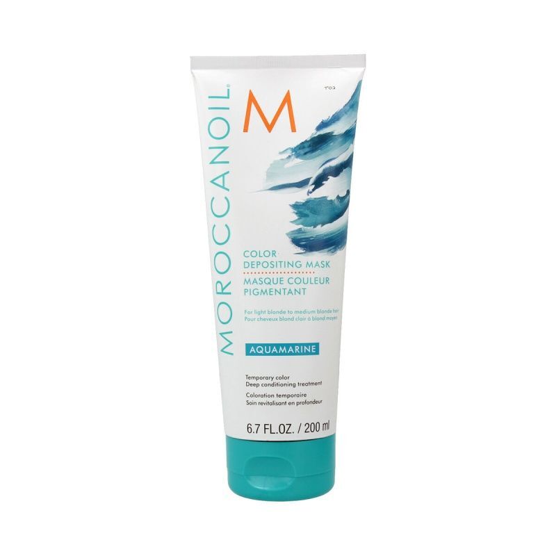 Maschera per Capelli Moroccanoil Depositing Aqua marine 200 ml