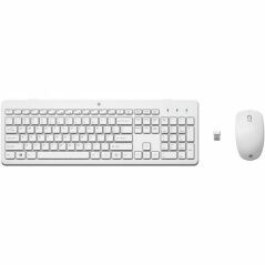 Tastiera e Mouse Wireless HP 230 Bianco Qwerty in Spagnolo