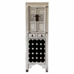 Bottle rack Alexandra House Living White Wood Elm wood 45 x 170 x 55 cm