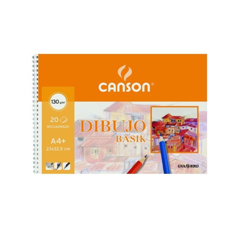 Drawing Pad Canson Basik With inset Micro perforated 130 g/m²