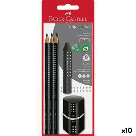 Set di Matite Faber-Castell Nero (5 Unità) (10 Unità)