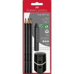 Set di Matite Faber-Castell Nero (5 Unità) (10 Unità)